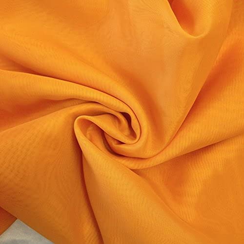 Image of M Fabrics Cotton Fabric Lining Cloth Material (Pure Cotton Unstitched Fabric, Women's Textiles Lining Material) - (40 Inches Width) (Color May Vary) Pack of (5 Meters, Yellow), Solid