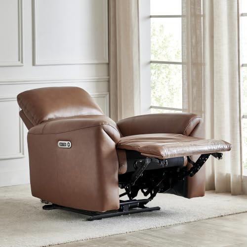 Image of Home Centre Oakley|Electric Recliner|Half Leather|1 Seater Recliner|Brown1 Year Warranty