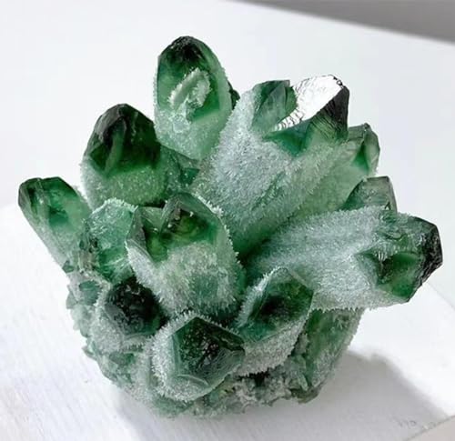 Cristal de quartz vert en cluster idée cadeau déco originale 350g - 7