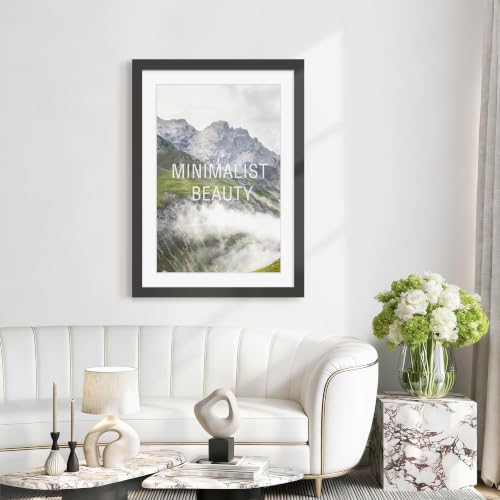 Image of Picrit 24x34 Black Poster Frame, Picture Frame for Wall, 3 Pack