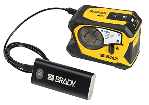 Brady M211 Portable Bluetooth Label Printer Kit (M211-Kit), Yellow/Black #TOP2