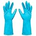 Produktbild OIBHFO Home Reinigen Sie inländische dünne wasserdichte Gummihandschuhe-Haushaltsküchen-Wäschewaschgeschirr und haltbare Latexhandschuhe M blau (Size : M)