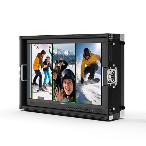 Image of LILLIPUT PVM270S 27 inch Multiview Broadcast Monitor - 1000 Nits, Dual 3G-SDI, Triple HDMI 2.0, 4-Channel Multiview, 3D LUT, HDR, Live Streaming Monitor (PVM270S-VBP with V Mount)