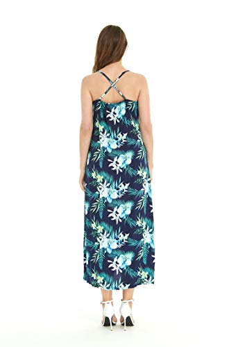 Image of Family Matching Hawaiian Clothes, Orchid Breeze Navy | Lightweight 100% rayon • Family matching outfits • Beach vacations • Luaus • Cruises • Family photos