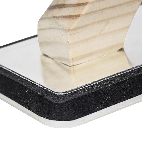QEP 4 in. x 10.5 in. XL Non-Stick Gum Rubber Grout Float with Wood Handle, Black (10070) - Thumbnail 6