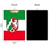 Acrylic Clipboard 12" x 9" Custom Student Clipboards Colorful Clip Boards Classroom School Office Supply North Rhine Westphalia Flag, Silver #2