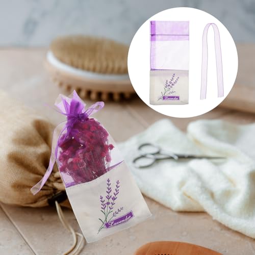 Bolsas perfumadas de lavanda de algodón portátiles para armarios miniatura 7