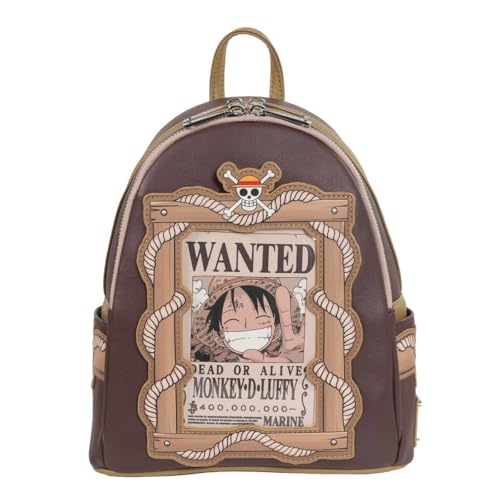 Loungefly Mochila One Piece Monkey D. Luffy Wanted Dead or Alive