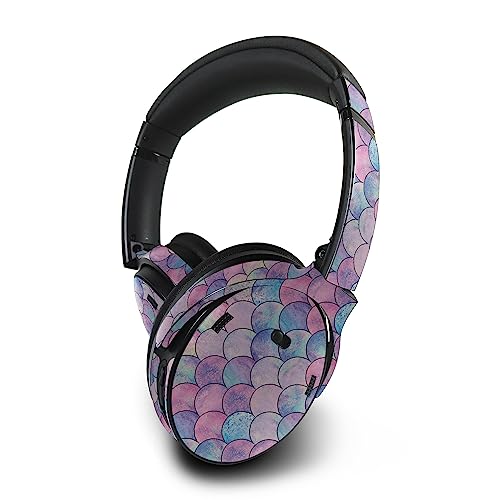 Image of MightySkins Skin Compatible with Bose QuietComfort 45 Headphones - Mermaid Scales | Protective, Durable, and Unique Vinyl Decal wrap Cover | Easy to Apply, Remove, and Change Styles | Made in The USA