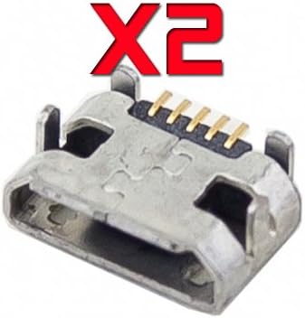 RVOUSA_2 X Micro USB Port Charging Port For ASUS Memo Pad HD 7 ME173X-A1-PK Replacement Part