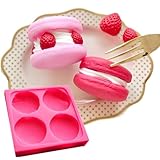 【Ever garden】 マカロン 合わせるタイプ シリコンモールド レジン アロマストーン 手作り 石鹸 キャンドル 樹脂 粘土 オルゴナイト 型 抜き型 (合わせるタイプ)