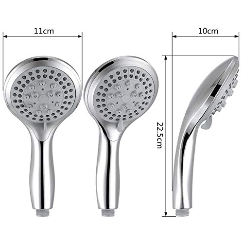 Pommeau de douche anti gaspillage d'eau 5 modes grand panneau standard G1/2