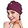 osvyo Copricapo da donna in cotone chemo con cancro e perdita di capelli, cappello in cotone, copricapo leggero, confezione sigillata, Borgogna luminosa, Taglia unica