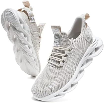 Jakcuz Women's Lace Up Walking Shoes Breathable Ultra Lightweight Sport Casual Ladies Girls Fashion Platform Sneakers