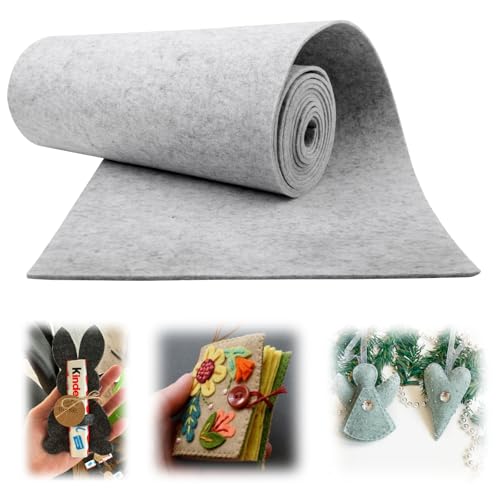 Materiale di alta qualità: il feltro per bricolage Mbsomnus è realizzato in fibre di poliestere e si distingue per un elevato spessore con una minima formazione di pelucchi. Mantiene la sua forma e solidità del colore anche con un uso prolungato. I tappetini in feltro Mbsomnus sono facili da tagliare, cucire, incollare e punzonare e offrono quindi una maggiore flessibilità per i vostri progetti di bricolage e decorazione.