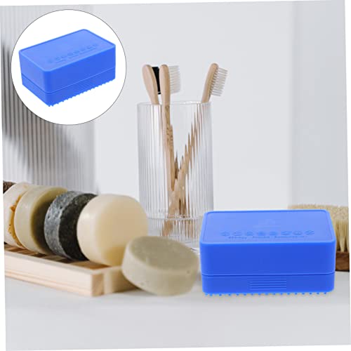 Homoyoyo Box Silicone Soap Dish Silcone Body Scrubbers Silicone Travel Containers Portable Soap Dish Travel Soap Case Soap Tray Bathroom Soap Box Bar Soap Box Bathroom Soap Holders Suitcase - Image 3