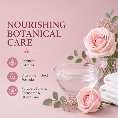 Image of Ginger Lily Farms Botanicals Hand Soap, 16.9oz /6pk, Whispering Rose