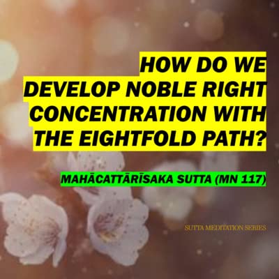 HOW DO WE DEVELOP NOBLE RIGHT CONCENTRATION WITH THE EIGHTFOLD PATH? (FULL DHAMMA SESSION, Poya) Podcast Por  arte de portada