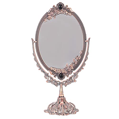 Espejo Ovalado Vintage para Maquillaje con Soporte de Pared miniatura 7