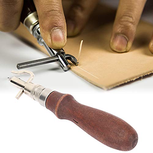 Ferramenta de Corte de Chanfro de Borda de Couro, Ferramenta de Corte para Artesanato Em Couro, Conj