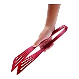 Kuhn Rikon Silicone Turner Tongs, Red,