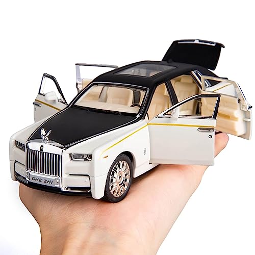 Image of Galaxy Hi-Tech Die Cast 1:32 Scale Rolls Royce Metal Phantom with 6 Openable Doors, Light & Music for Toddler Zinc Alloy Pull Back Vehicles Diecast Model Car【Multi Color】