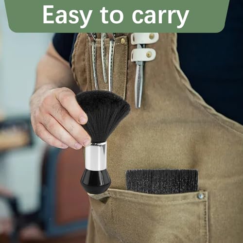 Nackenpinsel Set,Friseur Nacken Bürste, Soft Barbierbürst Friseur Bürste für Die Reinigung Gebrochener Haare am Hals