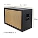 Sound Town 2 x 12 Guitar Speaker Cabinet, Birch Plywood, Black Tolex, Wheat Cloth Grille (GUC212BK)
