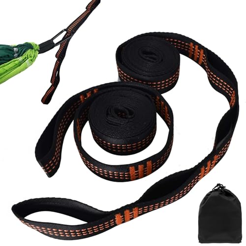 Adjustable Hammock Straps 2 Pack, Tree Swing Straps with 2 Black Buckles and a Storage Bag, Yoga Swing Hanging Belt Heavy Duty Extension Loop Suspension System for Tree Swing Camping Hammock Adjustable Hammock Straps 2 Pack, Tree Swing Straps with 2 Black Buckles and a Storage Bag, Yoga Swing Hanging Belt Heavy Duty Extension Loop Suspension System for Tree Swing Camping Hammock
