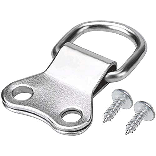 Ofoen - 25 anneaux de suspension en D pour cadres photo, double trou avec vis Cover