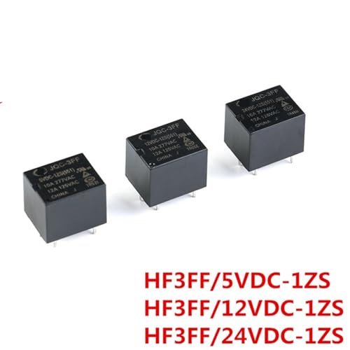 Relé 12V 24V 5V 10A interruptor electromecánico miniatura HF3FF de 5 pines pack 5 2