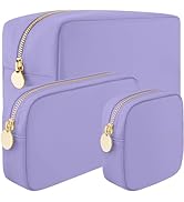 3 Piece Makeup Bag Set Mini, Small &amp; Large Cosmetic Bags for Women Girls Cute Makeup Bag set of 3