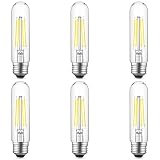 Gozelux - Reflektor LED E26 6 W 6 W równy 60 W światło dzienne 5000 K E26 Edison AC120 V 750 lm ściemniana rura o długości 5 cali do rustykalnego wisiorka, żyrandoli, kinkietów ściennych,