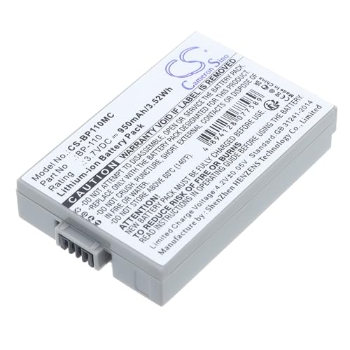 Capacità: 950mAh TECHTEK Batteria 950mAh compatibile con [Canon] Legria HF R205, Legria HF R206, R26, R27, R28, LegriaHF R26, Vixia R20, Vixia R200, R206, R21 FBA
