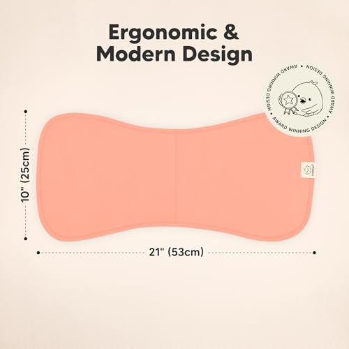 Image of Organic Burp Cloths Baby Boy & Girl - 5-Pack Super Absorbent Cotton Burping Cloths for Babies, Soft & Plush Newborn Spit Up Rags, Infant Towels for Milk Spit Up, Unisex, Large 21 inch x 10 inch (Flora Dew)