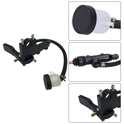 Yuecoom Rear Master Pump, Motorcycle Thumb Brake, Motorcycle Clutch Thumb Brake Lever, Thumb Brake Lever Rear Master, 7/8in Universal Aluminium Alloy Rear Master Straight Pump Cylinder Handle Kit by Yuecoom - Image 5