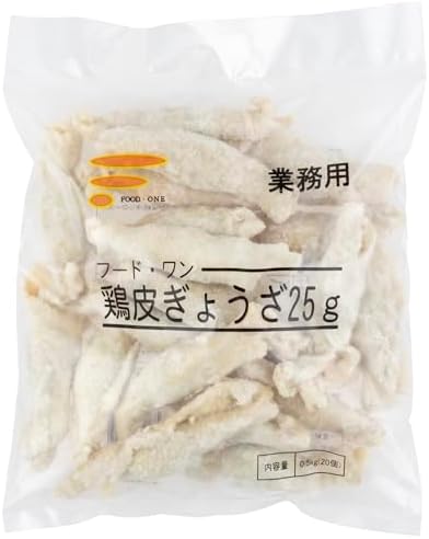 Amazon.co.jp: 【冷凍】 フード・ワン 鶏皮ぎょうざ 25g 500g 20個入り : 食品・飲料・お酒