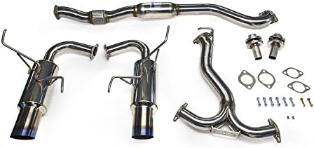 Invidia (HS15STIGTT) N1 Titanium Burnt Tip Dual Cat-Back Exhaust System for Subaru WRX/STI