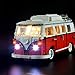 Set luci per Lego 10220, kit di illuminazione a led compatibile con (Creator Series Volkswagen T1 Camper Van) Modello di blocchi di costruzione (NON incluso il modello)