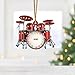 Personalized Drum Ornament, Custom Drum Set Ornaments, Christmas Music Decoration, Holiday Tree Ornament, Gift for Drummers, Musicians, Music Lovers, Percussion Collectors