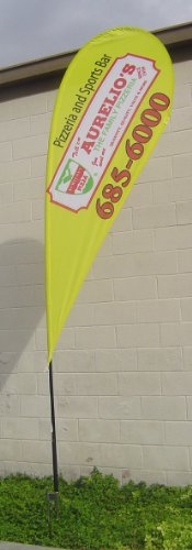 14 Foot Custom Teardrop Flag Set Feather Banner Flag With Flag Pole And Ground Stake #TOP6