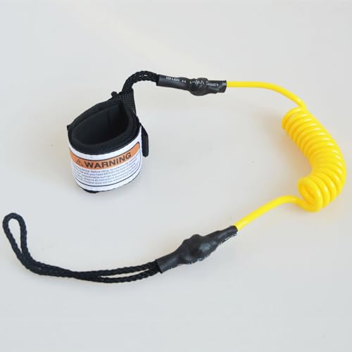 Ragyzity Surfboard Leash, Straight Surf Board Leashes, Coiled SUP Leash Premium Stand Up Paddle Board Leg Rope Wrist Strap, Coiled Sup Leash Leg Rope for Shortboard, Longboard, Paddleboard - Thumbnail 5