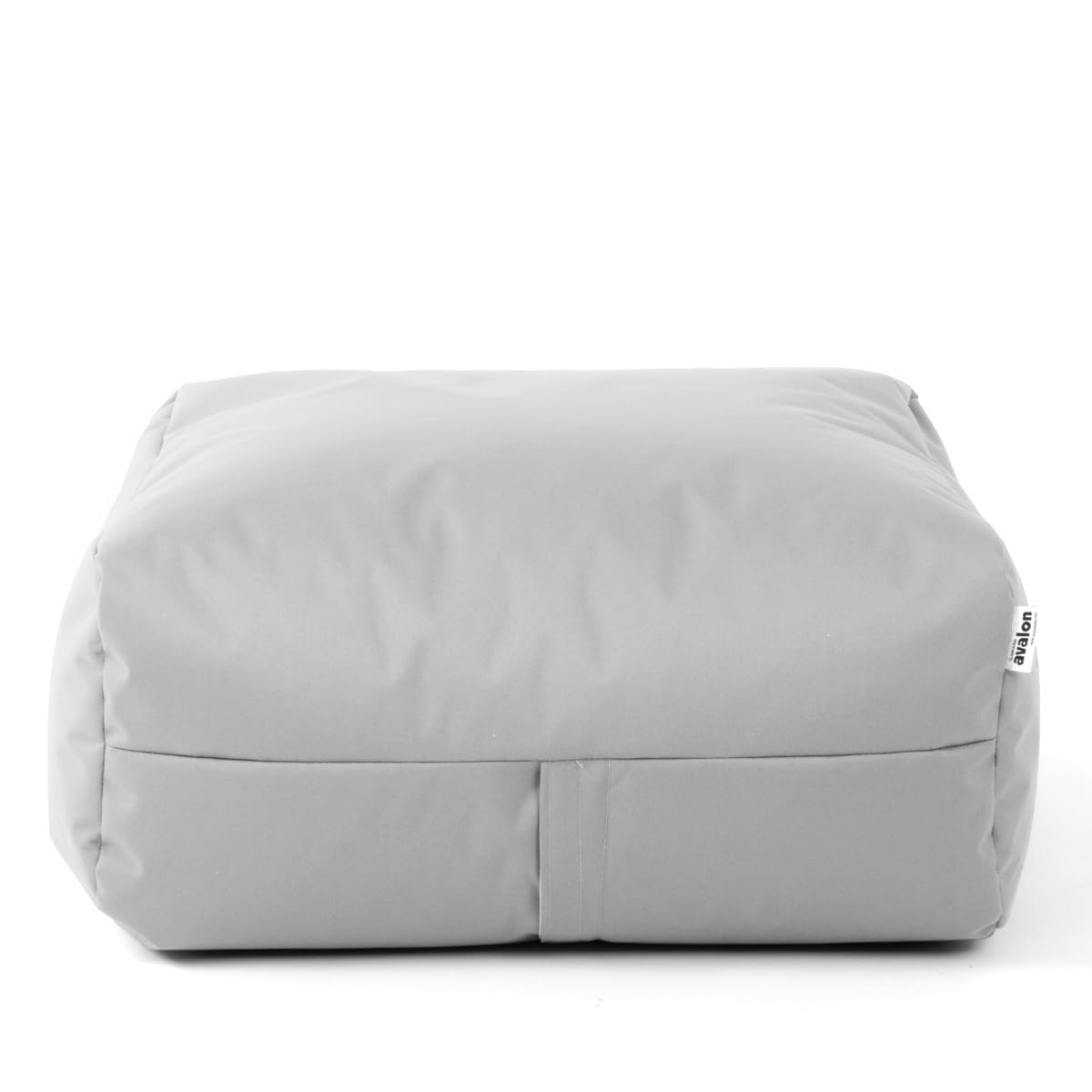 Avalon Gaia Pouf Quadrato in Tessuto Poliestere Samba 80x80x30 cm Grigio