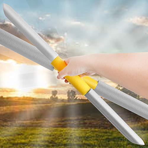 MLcnleS Foam Swords for Kids 22 inch Foam Weapons Toy 8 Pack, Kids Foam Prince Sword Warrior Ninja Samurai Knight Pretend Play Toy Set, Party Supplies for Boys (8 Foam Sword)