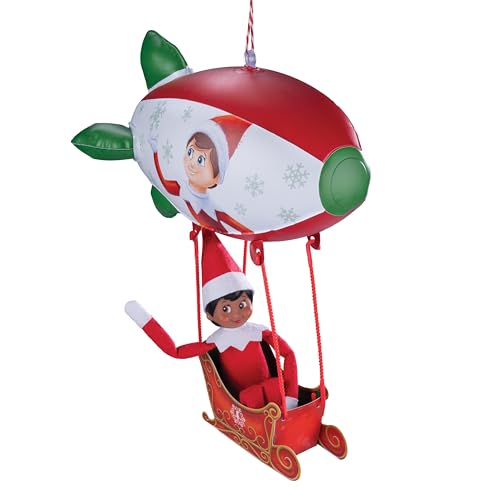 The Elf on the Shelf Polar Props Peppermint Blimp Ride - Limited 20th Anniversary Edition Elf Prop Set for High-Flying Elf Scenes - Scout Elf Not Included - Image 5