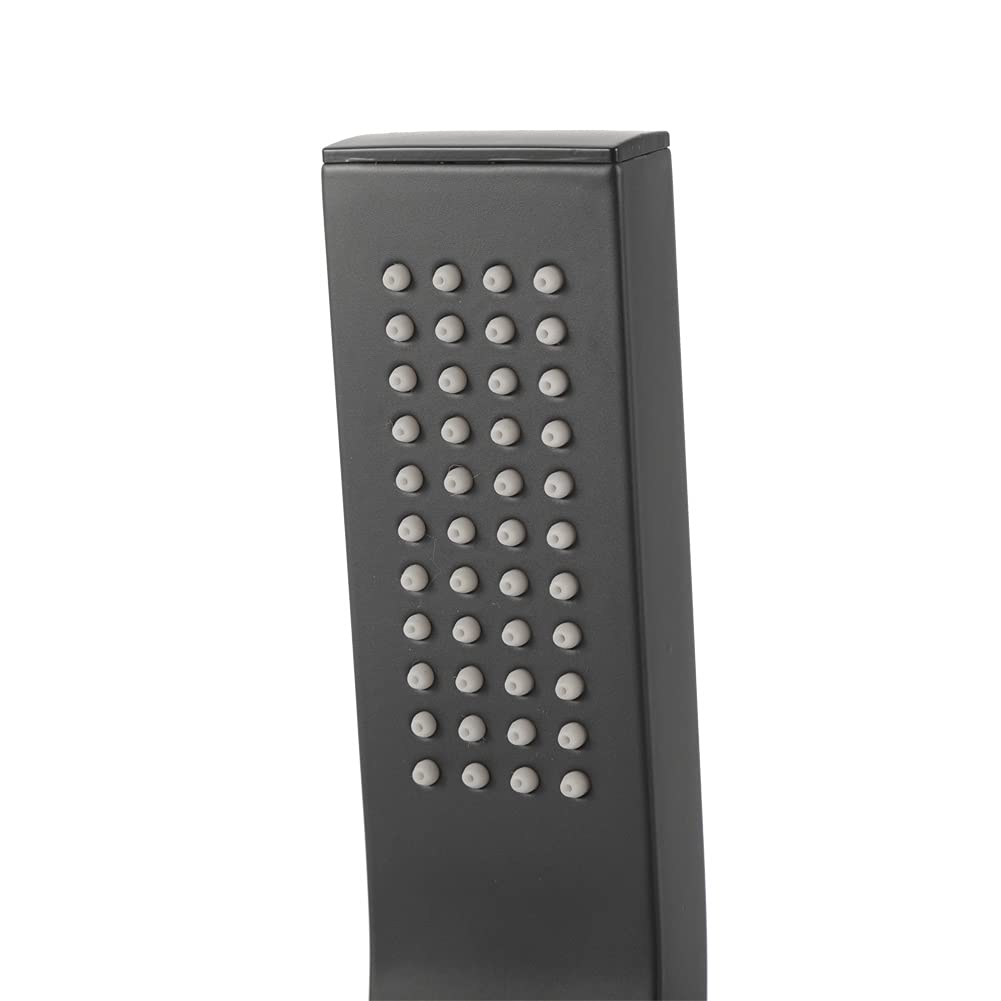 Soffione Doccia, G1/2pollice Kit Doccia per Soffione per Doccia con Soffione a Pressione per Bagno (Nero)