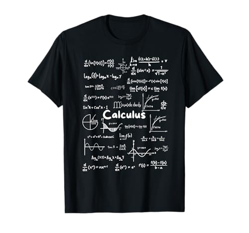 Mastering Essential Calculus Formulas Math Genius Teacher T-Shirt