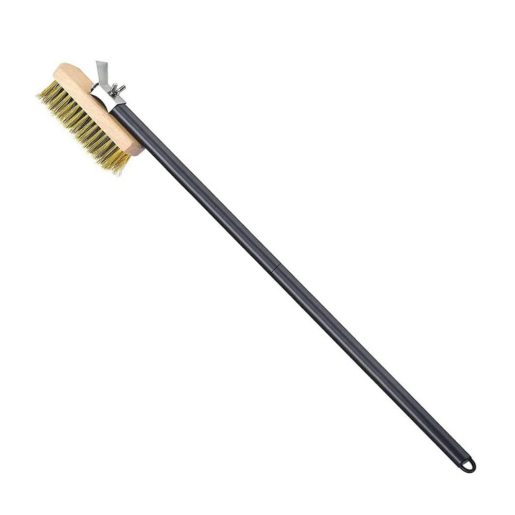 Brosse de four à pizza en aluminium 80cm avec grattoir intégré