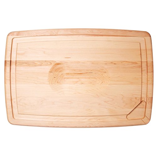 J.K. Adams 20-Inch-by-14-Inch Maple Wood Double-Sided Pour Spout Carving Board