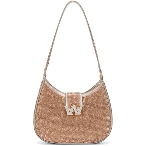 Bling Bling Rhinestone Crystals Evening Clutch Handbags for Women Sparkling Wedding Prom Party Club Purses (gold) Cover